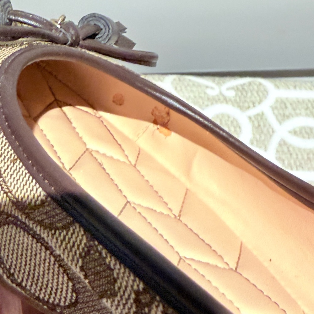 Coach flats Benni Sig Jacq Flat 9.5 monogram brown - Picture 11 of 12